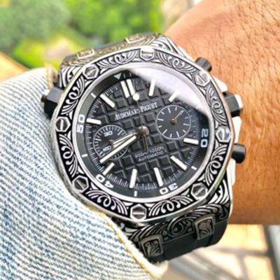 Audemars Piguet  Royal Oak    Automatic Movement Black 44mm Watch